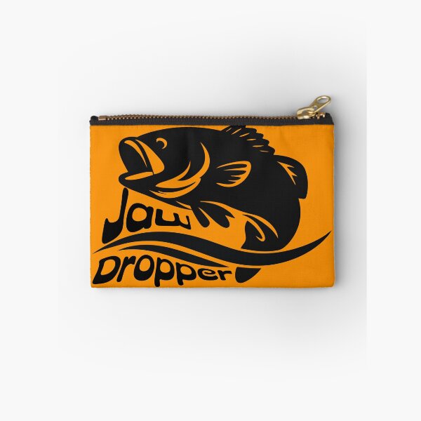 Item preview, Bass fishing Illustration in logo style with custom text "Jaw Dropper". designed and sold by Art-Horizon.