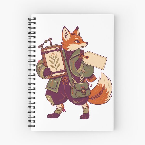 Item preview, Fox Botanist Field Card designed and sold by GraphycoPublish.