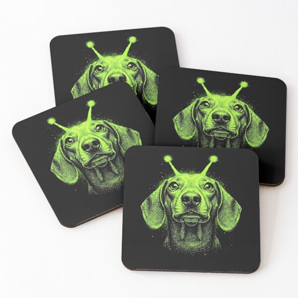 Item preview, Y2K Alien Dog Halloween Spooky Extraterrestrial Pup designed and sold by d247.