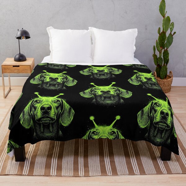 Item preview, Y2K Alien Dog Halloween Spooky Extraterrestrial Pup designed and sold by d247.