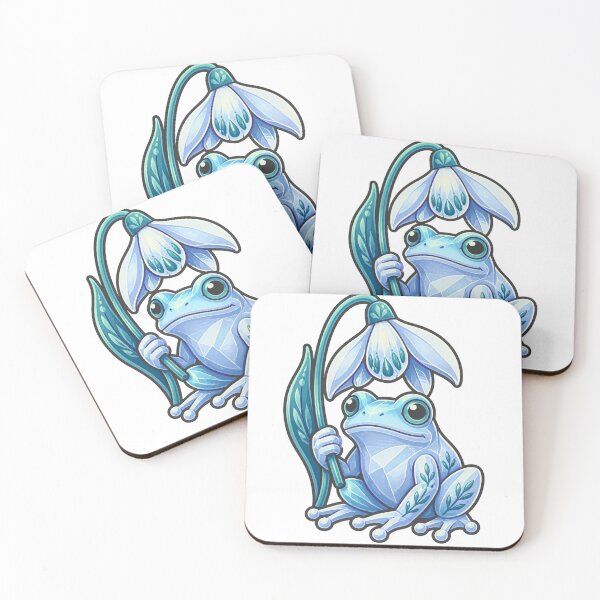 Item preview, Icy Blue Glass Frog designed and sold by GraphycoPublish.