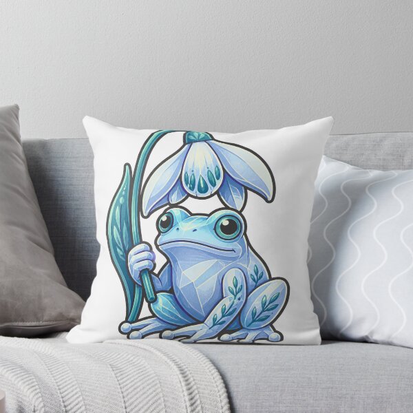 Item preview, Icy Blue Glass Frog designed and sold by GraphycoPublish.