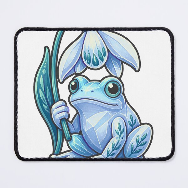 Item preview, Icy Blue Glass Frog designed and sold by GraphycoPublish.