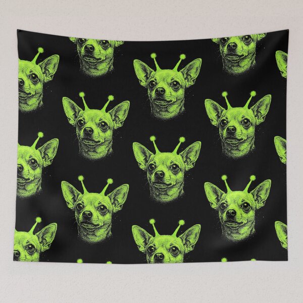 Item preview, Y2K Alien Chihuahua Halloween Dog Costume designed and sold by d247.