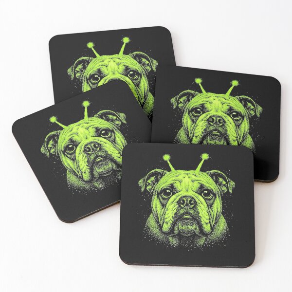 Item preview, Y2K Alien Bulldog Halloween Dog Costume designed and sold by d247.