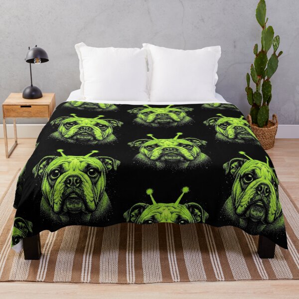 Item preview, Y2K Alien Bulldog Halloween Dog Costume designed and sold by d247.