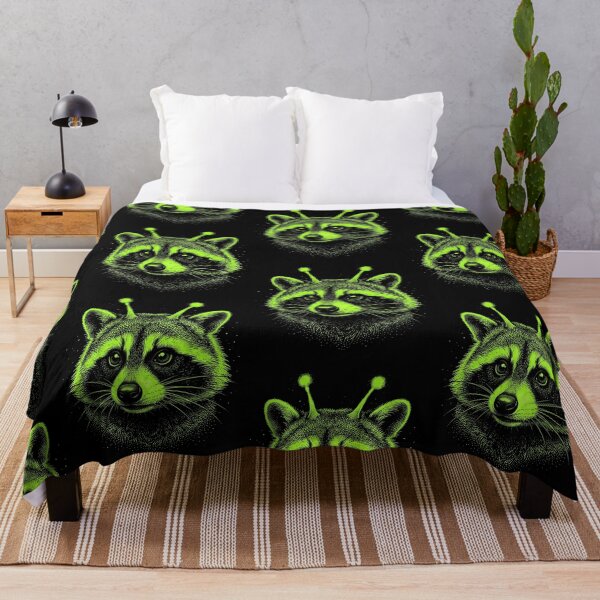 Item preview, Y2K Alien Raccoon Halloween Spooky Critter designed and sold by d247.