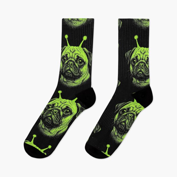Item preview, Y2K Alien Pug Halloween Extraterrestrial Dog designed and sold by d247.