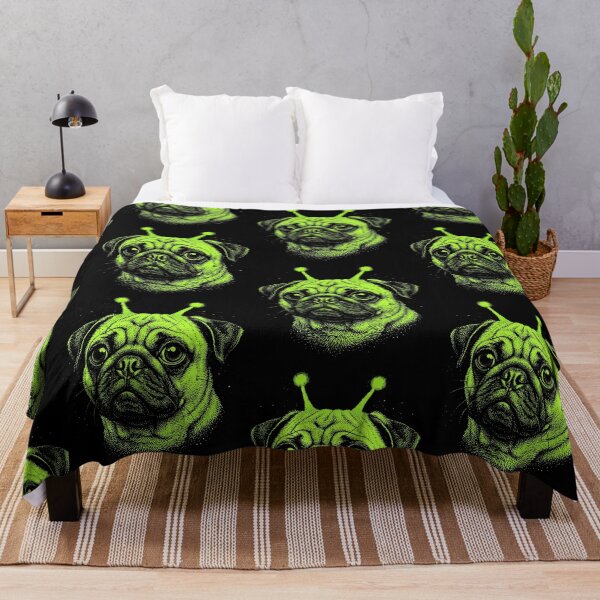 Item preview, Y2K Alien Pug Halloween Extraterrestrial Dog designed and sold by d247.