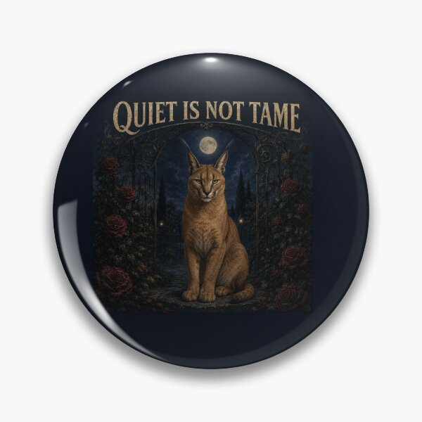 Item preview, Quiet Is Not Tame: Gothic Caracal designed and sold by LubelskArt.