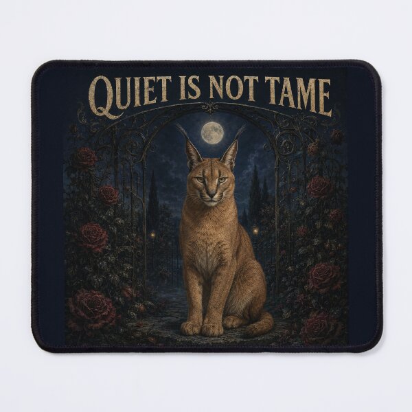 Item preview, Quiet Is Not Tame: Gothic Caracal designed and sold by LubelskArt.