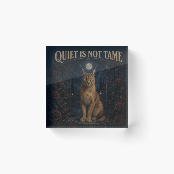 Item preview, Quiet Is Not Tame: Gothic Caracal designed and sold by LubelskArt.