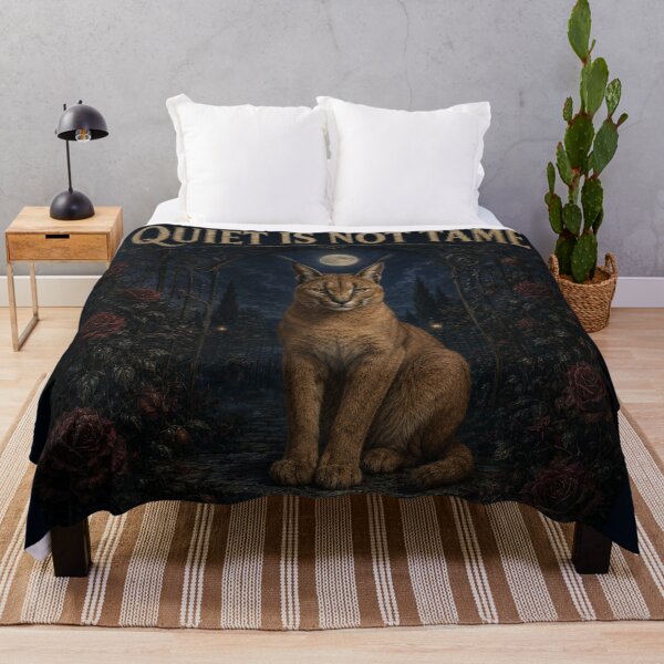 Item preview, Quiet Is Not Tame: Gothic Caracal designed and sold by LubelskArt.
