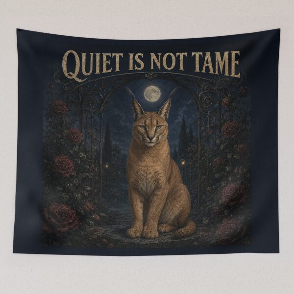 Item preview, Quiet Is Not Tame: Gothic Caracal designed and sold by LubelskArt.