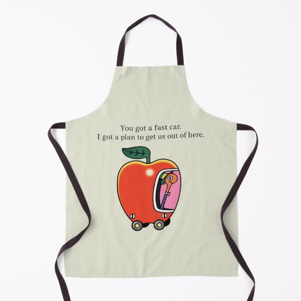 Item preview, Fast Car Apple Car Driving Tracy Chapman Quote Whimsical Escape Richard Scarry designed and sold by modoodles357.