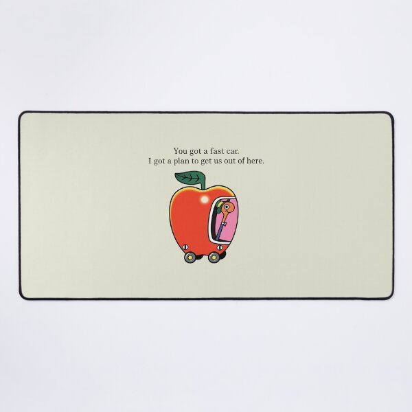 Item preview, Fast Car Apple Car Driving Tracy Chapman Quote Whimsical Escape Richard Scarry designed and sold by modoodles357.