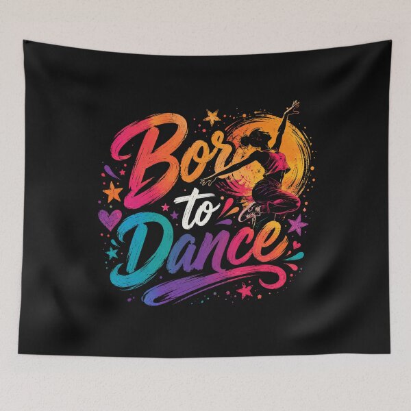 Item preview, Born to Dance | Colorful Latin Dance & Hispanic Heritage Celebration Design designed and sold by RJACreative.