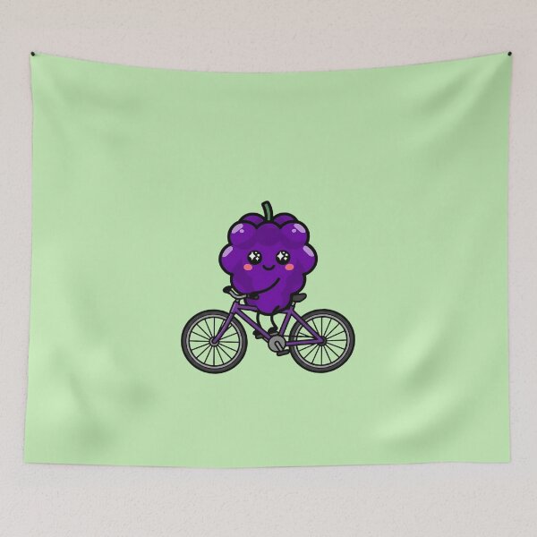 Item preview, Happy Grape on a Bicycle designed and sold by jo-e-basta.
