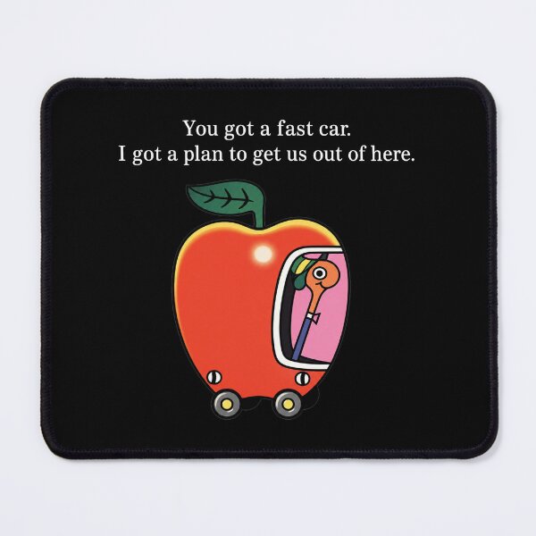 Item preview, Fast Car Apple Car Driving Tracy Chapman Quote Whimsical Escape Richard Scarry 2 designed and sold by modoodles357.