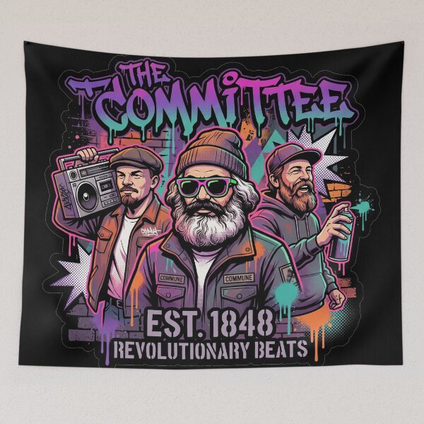Item preview, The Committee Revolutionary Hip Hop Urban Streetwear Vibe designed and sold by Pride Emblem Prints.