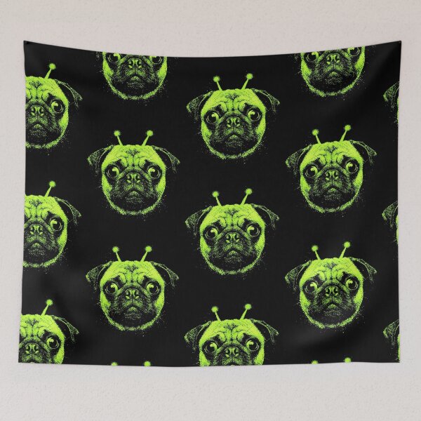 Item preview, Y2K Alien Pug Halloween Spooky Dog designed and sold by d247.
