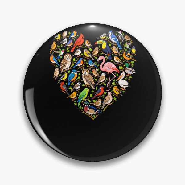 Item preview, Bird Heart Colorful Birding Bird Watcher Nature Lover Gift designed and sold by 519xdesign.