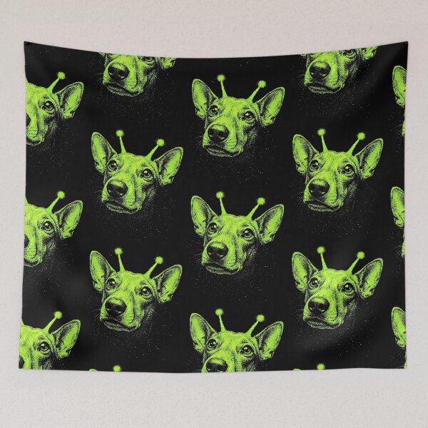 Item preview, Y2K Alien Dog Halloween Spooky Pup designed and sold by d247.