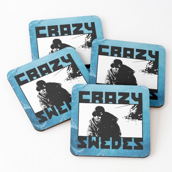 Item preview, Crazy Swedes (B&W Print) designed and sold by GritFX.