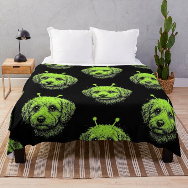 Item preview, Y2K Alien Dog Halloween Extraterrestrial Pup designed and sold by d247.