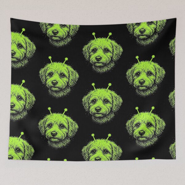 Item preview, Y2K Alien Dog Halloween Extraterrestrial Pup designed and sold by d247.