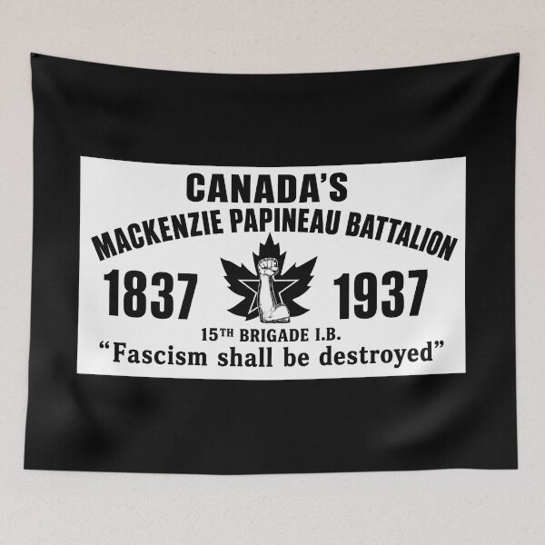 Item preview, Canadas Mackenzie Papineau Battalion Antifascist Commemorative Artwork Print designed and sold by PinUpPizzazz.