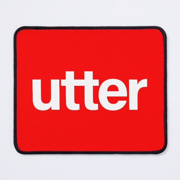 Item preview, UTTER Minimalist Typographic Bold Design designed and sold by Lifer Art and Design.