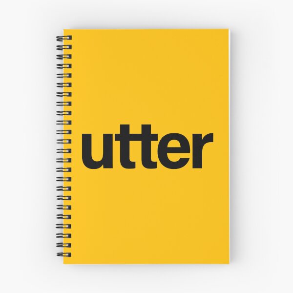 Item preview, UTTER Minimalist Typographic Bold Design designed and sold by Lifer Art and Design.