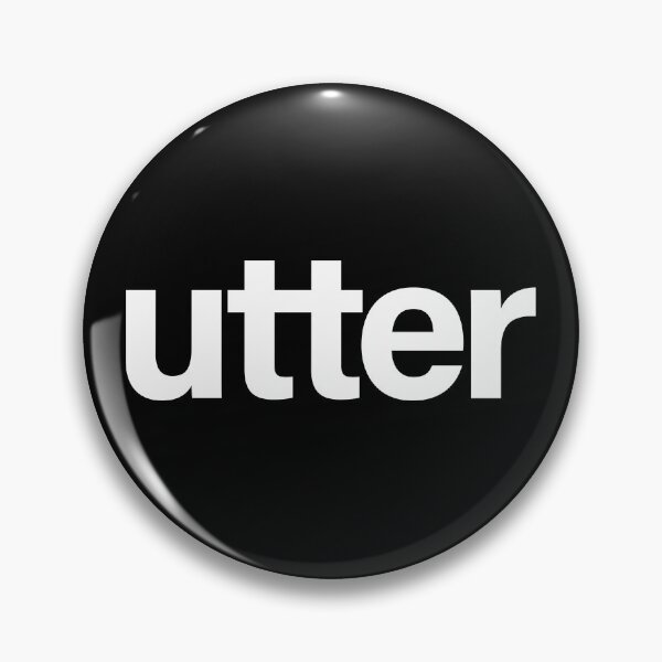 Item preview, UTTER Minimalist Typographic Bold Design designed and sold by Lifer Art and Design.