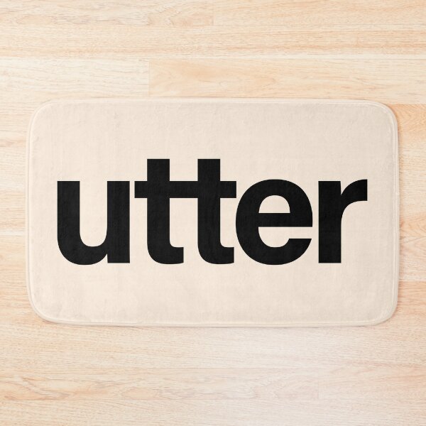 Item preview, UTTER Minimalist Typographic Bold Design designed and sold by Lifer Art and Design.