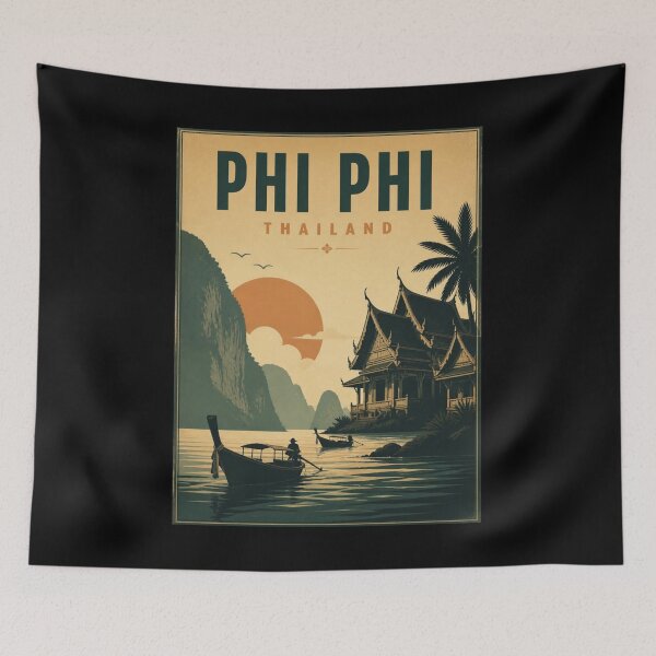 Artikelvorschau, Vintages Phi Phi - Thailand Poster entworfen und verkauft von GoodOldVintage.