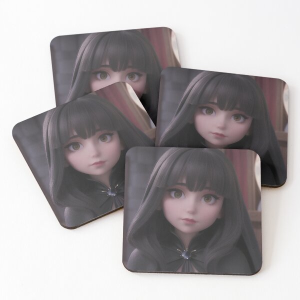 Aperçu de l'œuvre Dark Gothic Anime Girl Portrait créée et vendue par MoonGlyphSilence.