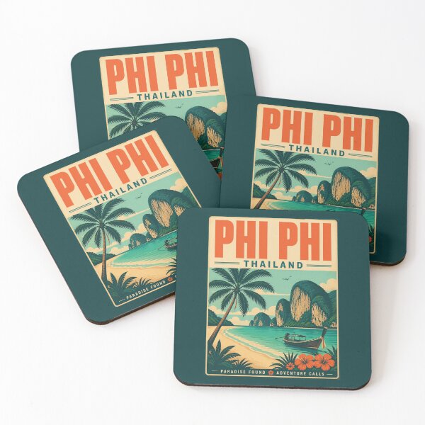 Artikelvorschau, Vintages Phi Phi - Thailand Poster entworfen und verkauft von GoodOldVintage.