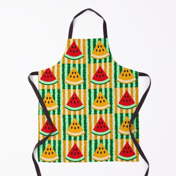 Item preview, Summer Vibes Watermelon Grid Pattern on Striped Background designed and sold by ratihms.art.