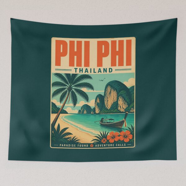 Item preview, Vintage Phi Phi - Thailand Poster designed and sold by GoodOldVintage.