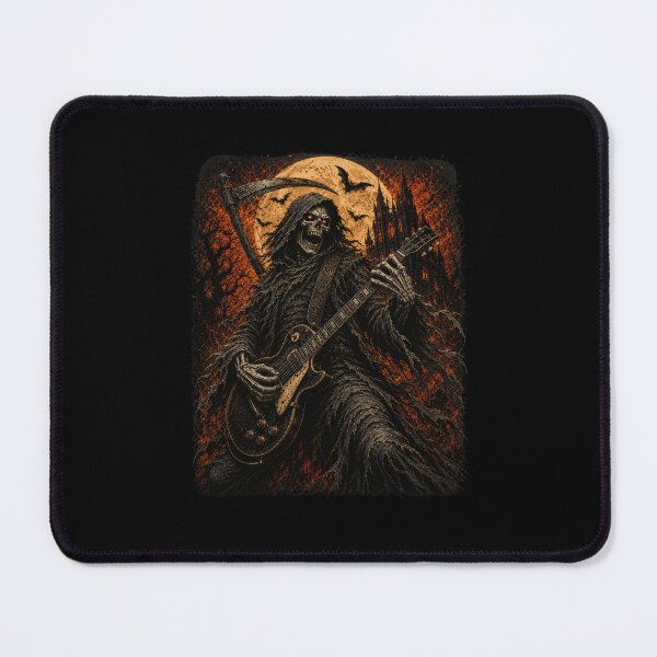 Item preview, Grim Reaper Skeleton Playing Electric Guitar designed and sold by snowry.