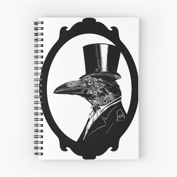 Item preview, Raven in top hat without background designed and sold by lauradumitriu.