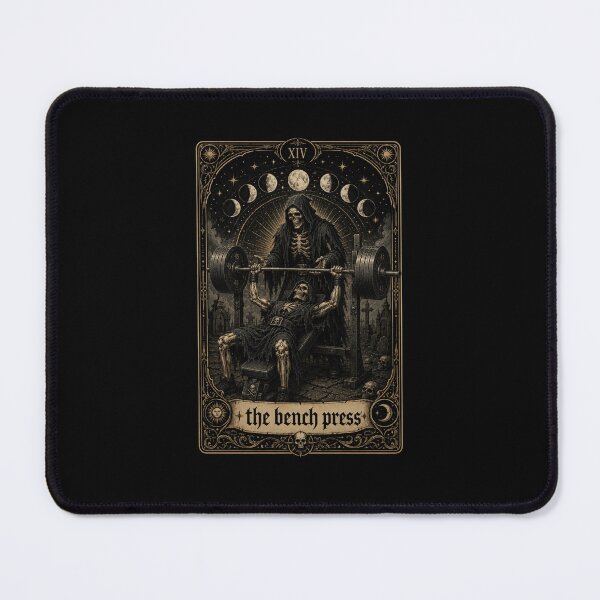 Item preview, Gothic Skeleton Weightlifting Tarot Card Gym Art designed and sold by snowry.