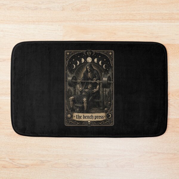 Item preview, Gothic Skeleton Weightlifting Tarot Card Gym Art designed and sold by snowry.