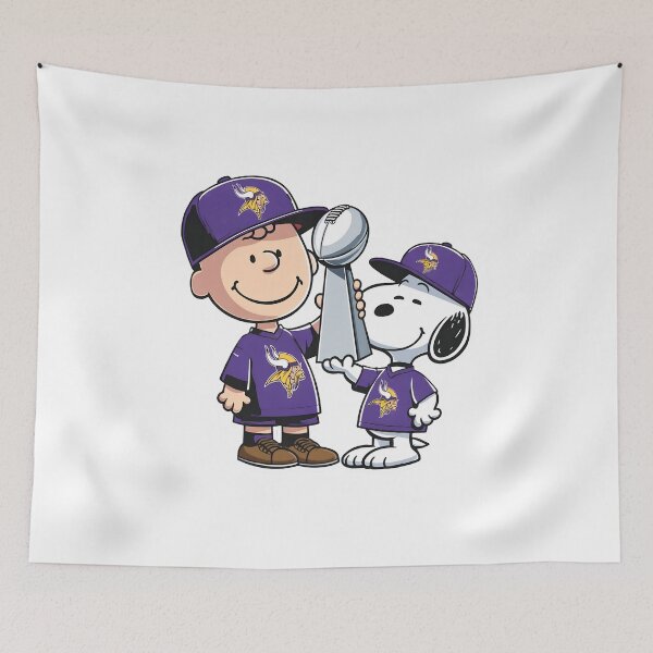 Item preview, Charlie Brown Snoopy Vikings Win designed and sold by NeonFurLab.