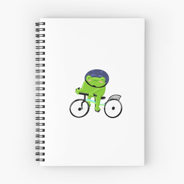 Item preview, Happy Frog Riding a Bicycle designed and sold by lilybaker3389.