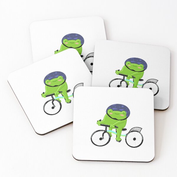 Item preview, Happy Frog Riding a Bicycle designed and sold by lilybaker3389.