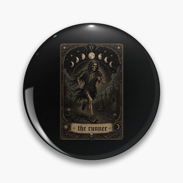 Item preview, The Runner Skeleton Tarot Card Moon Phases designed and sold by snowry.