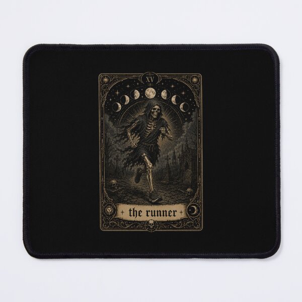 Item preview, The Runner Skeleton Tarot Card Moon Phases designed and sold by snowry.