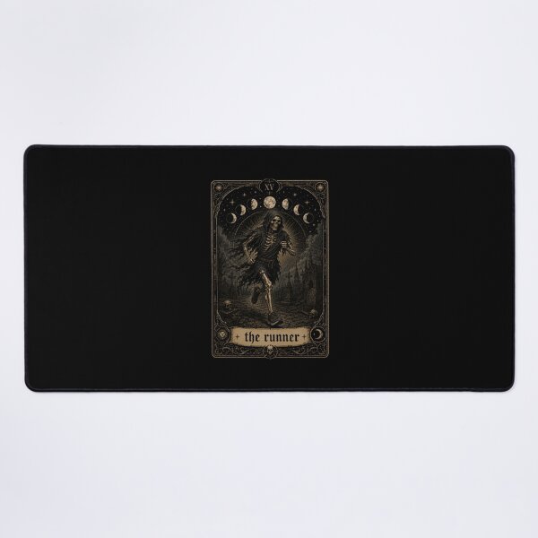 Item preview, The Runner Skeleton Tarot Card Moon Phases designed and sold by snowry.